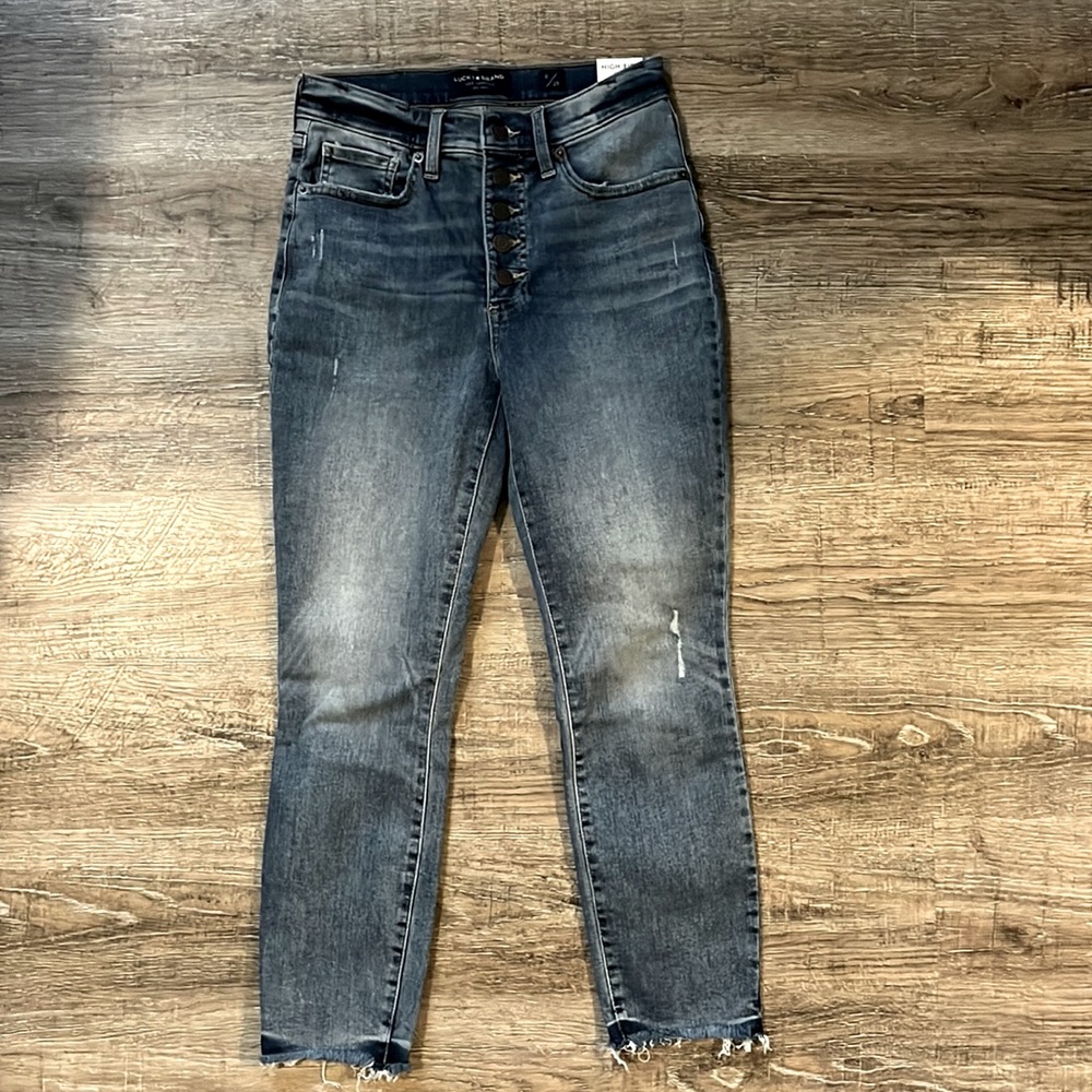 LUCKY BRAND HIGH RISE CROP BRIDGETTE JEANS